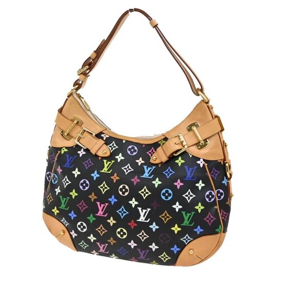 LOUIS VUITTON Greta Shoulder Bag Monogram Multi Color Black - Picture 1 of 14
